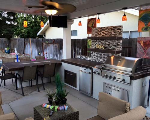 Complete outdoor Kitchen from California Backyard