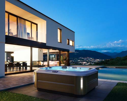 Hot tub with a great view