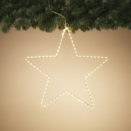 Lit star ornament
