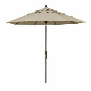 Treasure Garden Obravia Ersatz-Baldachin – Für 2,4m Schirm Mit 8 Rippen, Khaki, Sunbrella-Stoff