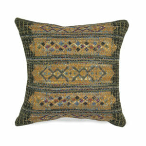 8057 06 Tribal Stripe Green Pillow