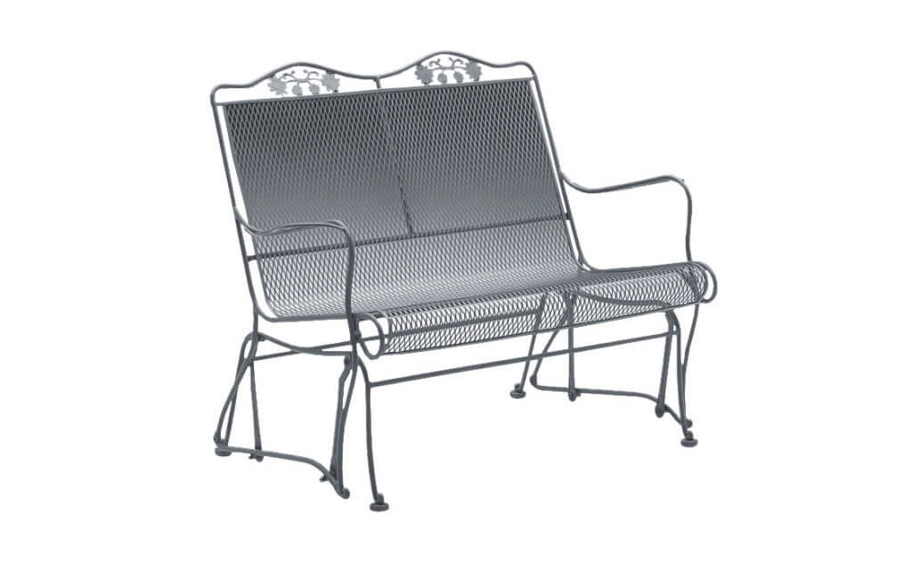 Woodard Briarwood HighBack Gliding Love Seat California Backyard