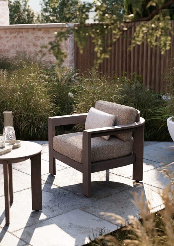 Beau Lounge With Side Table Detail Chair